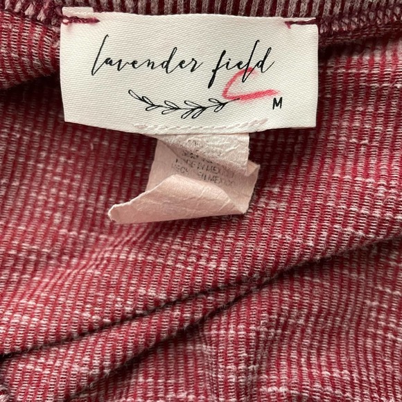 Anthropologie Lavender Field Tie Front Button Down Top Size M - Picture 6 of 6